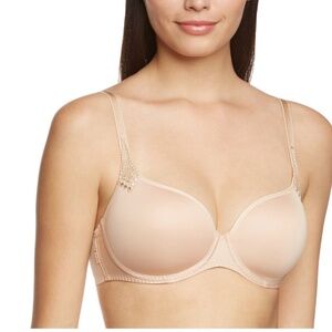 NWT 34F Anita Rosa Faia Padded ADDED Bra Underwire Contour Seamless BEIGE 5439
